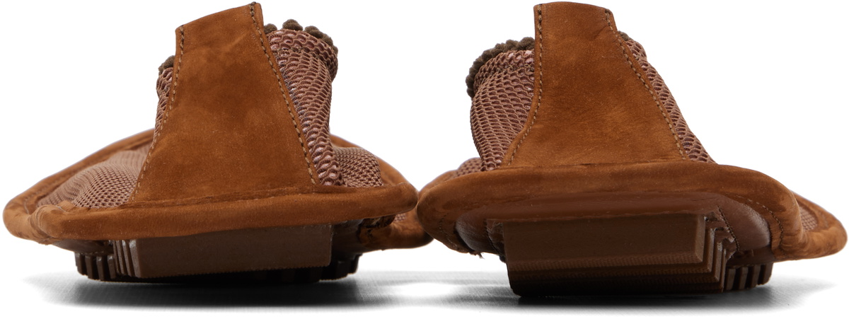 Kiko Kostadinov Brown Ramberg Slip-On Flats