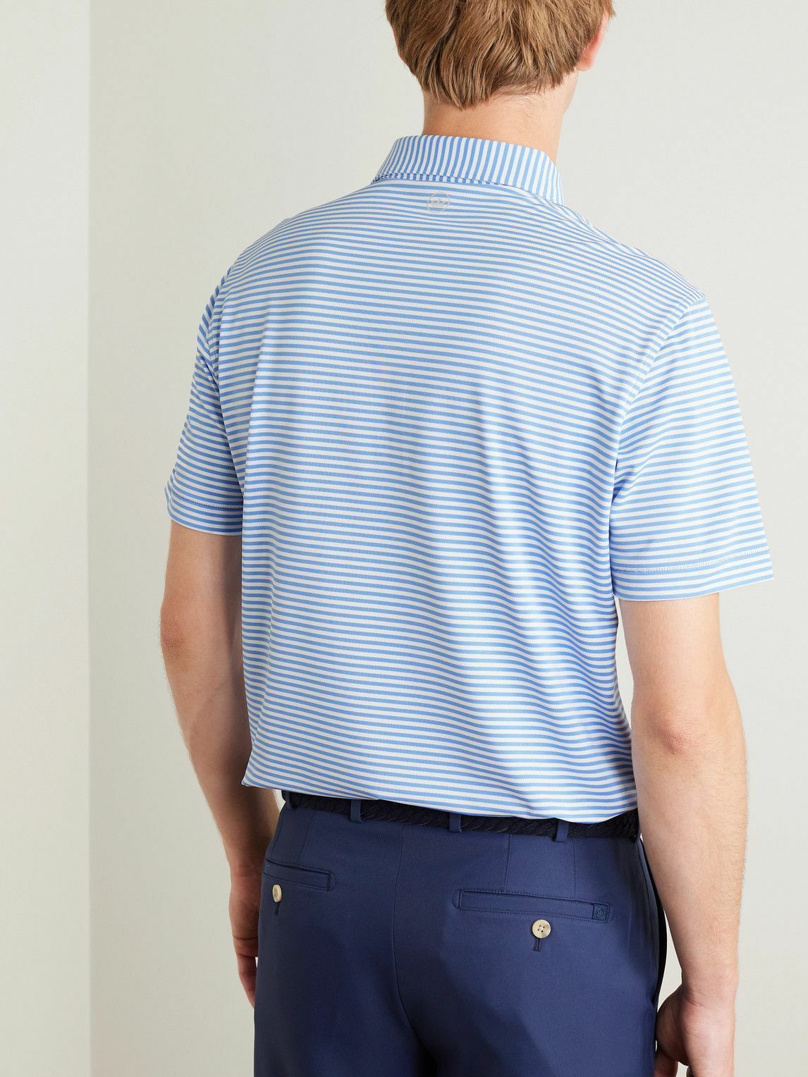 Peter Millar - Crown Cotton-Blend Piqué Half-Zip Sweatshirt - Blue Peter  Millar