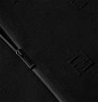 Fendi - Logo-Jacquard Stretch-Jersey Hooded Track Jacket - Black