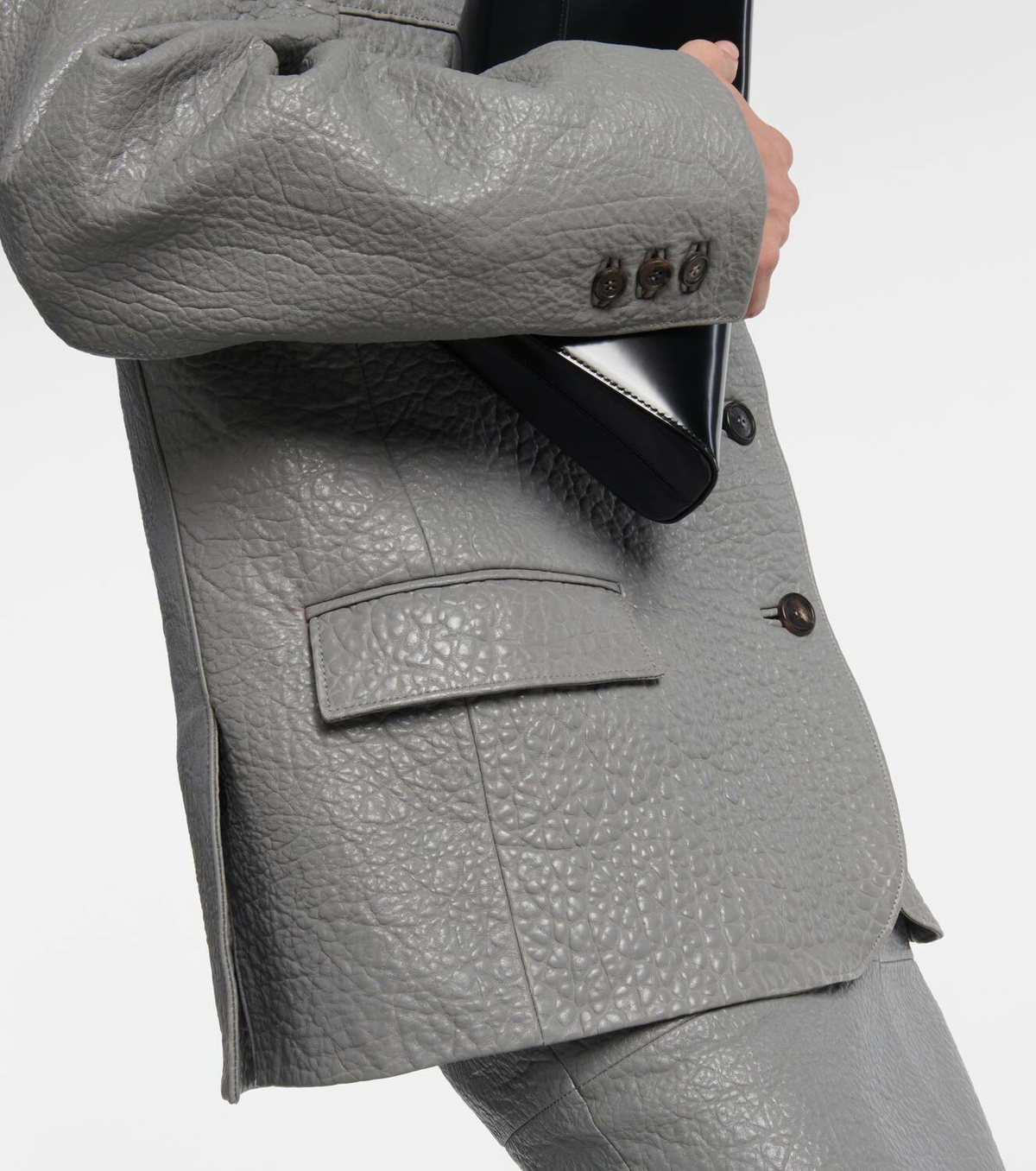 Prada Oversized leather jacket