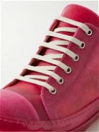 Rick Owens - Leather-Trimmed Rubber Sneakers - Pink