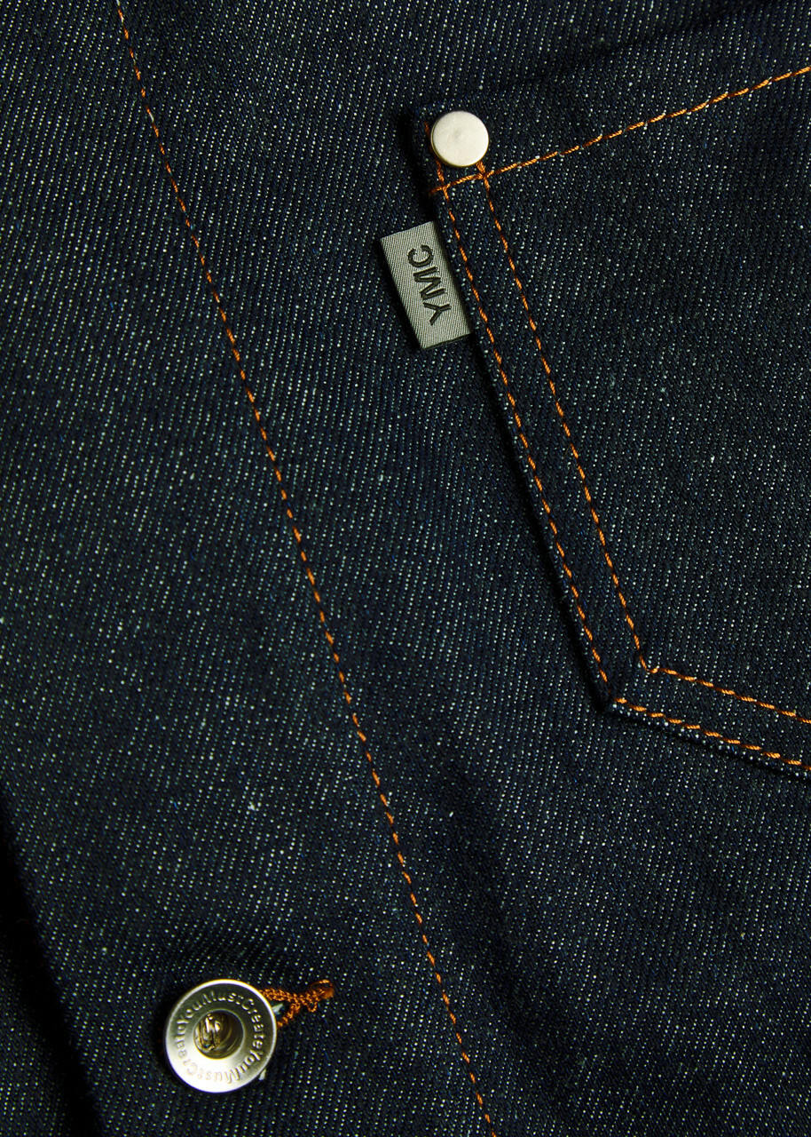 Ymc Raw Panelled Denim Jacket Indigo