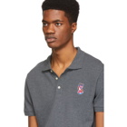 Maison Kitsune Grey Acide Fox Patch Polo