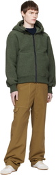 Canada Goose Khaki 'Black Label' Chilliwack Fleece Bomber Jacket
