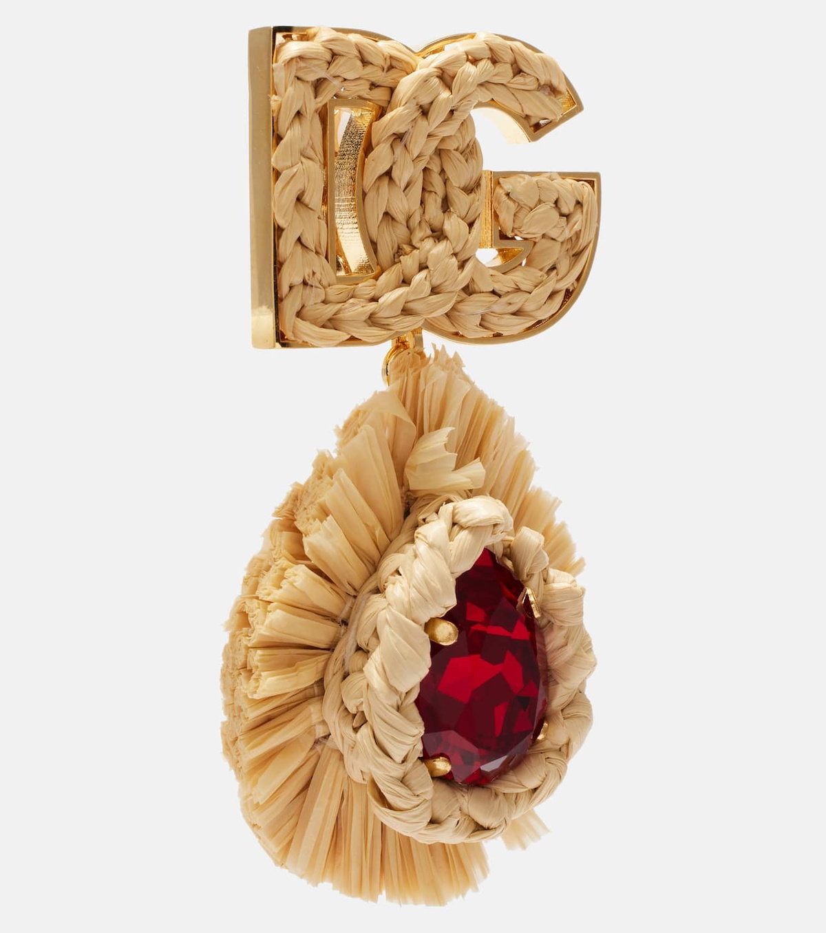 Dolce&Gabbana DG crystal-embellished clip-on earrings