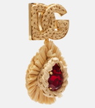 Dolce&Gabbana DG crystal-embellished clip-on earrings