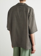 LOEWE - Paula's Ibiza Convertible-Collar Checked Linen-Blend Shirt - Green