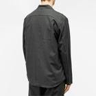 Norse Projects Men's Jens Cordura Tech Wool Overshirt in Charcoal Melange
