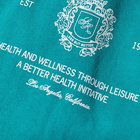 Sporty & Rich Crest Crew Sweat in Teal/White