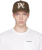 Palm Angels Brown Monogram Cap