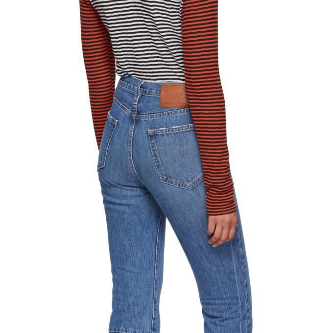 Proenza Schouler Blue PSWL Cropped Flare Jeans Proenza Schouler