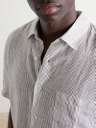 Sunspel - Striped Linen Shirt - White
