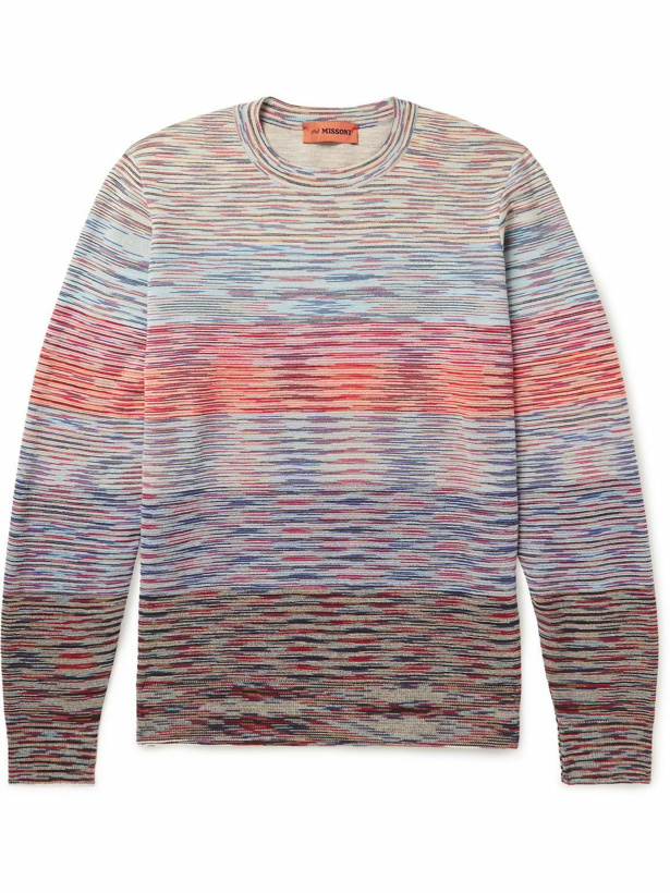 Photo: Missoni - Space-Dyed Striped Wool Sweater - Multi