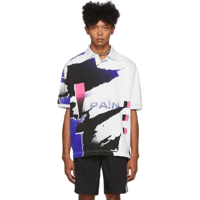 Photo: Alexander Wang White and Blue Compact Jersey Polo