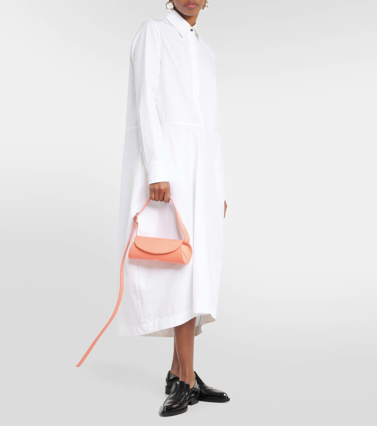 Jil Sander Cannolo Mini leather shoulder bag Jil Sander