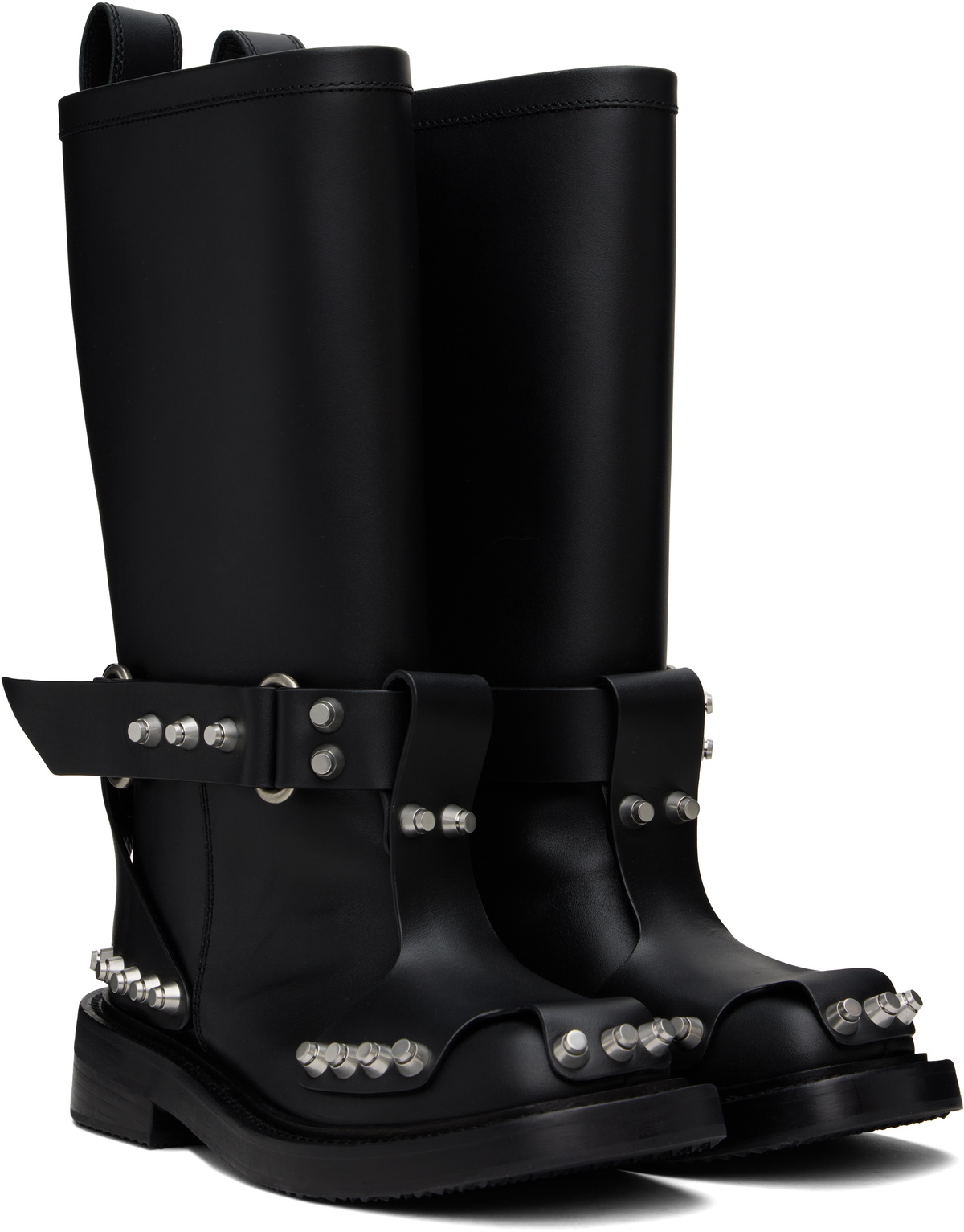 Alexander Wang Black Dixon Buckle Boots