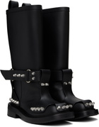 Alexander Wang Black Dixon Buckle Boots