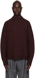Jil Sander Brown Crewneck Sweater