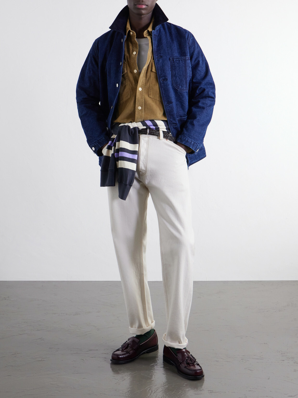 Drake's - Cotton-Corduroy Shirt - Neutrals