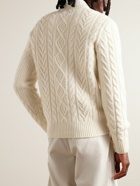 Polo Ralph Lauren - Cable-Knit Wool and Cashmere-Blend Sweater - White