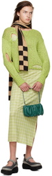 OPEN YY Beige Chessboard Check Muffler Scarf