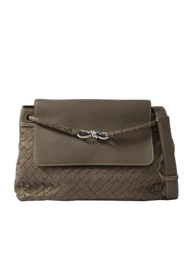 Photo: Bottega Veneta - Andiamo Medium Intrecciato Full-Grain Leather Messenger Bag
