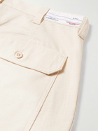 Randy's Garments - Tapered Logo-Appliquéd Cotton-Ripstop Trousers - Neutrals