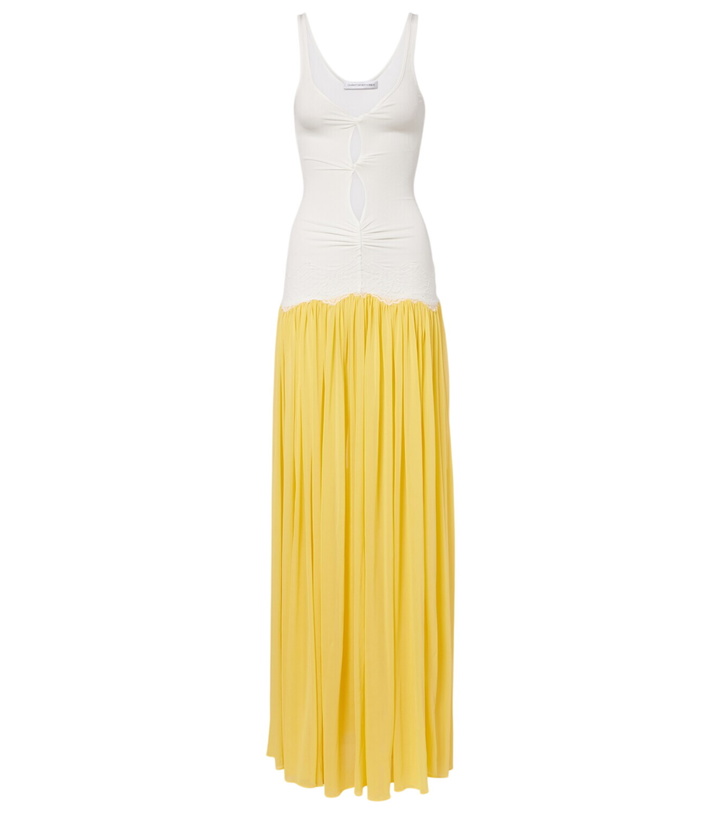 Christopher Esber Cutout pleated ribbed-knit maxi dress Christopher Esber