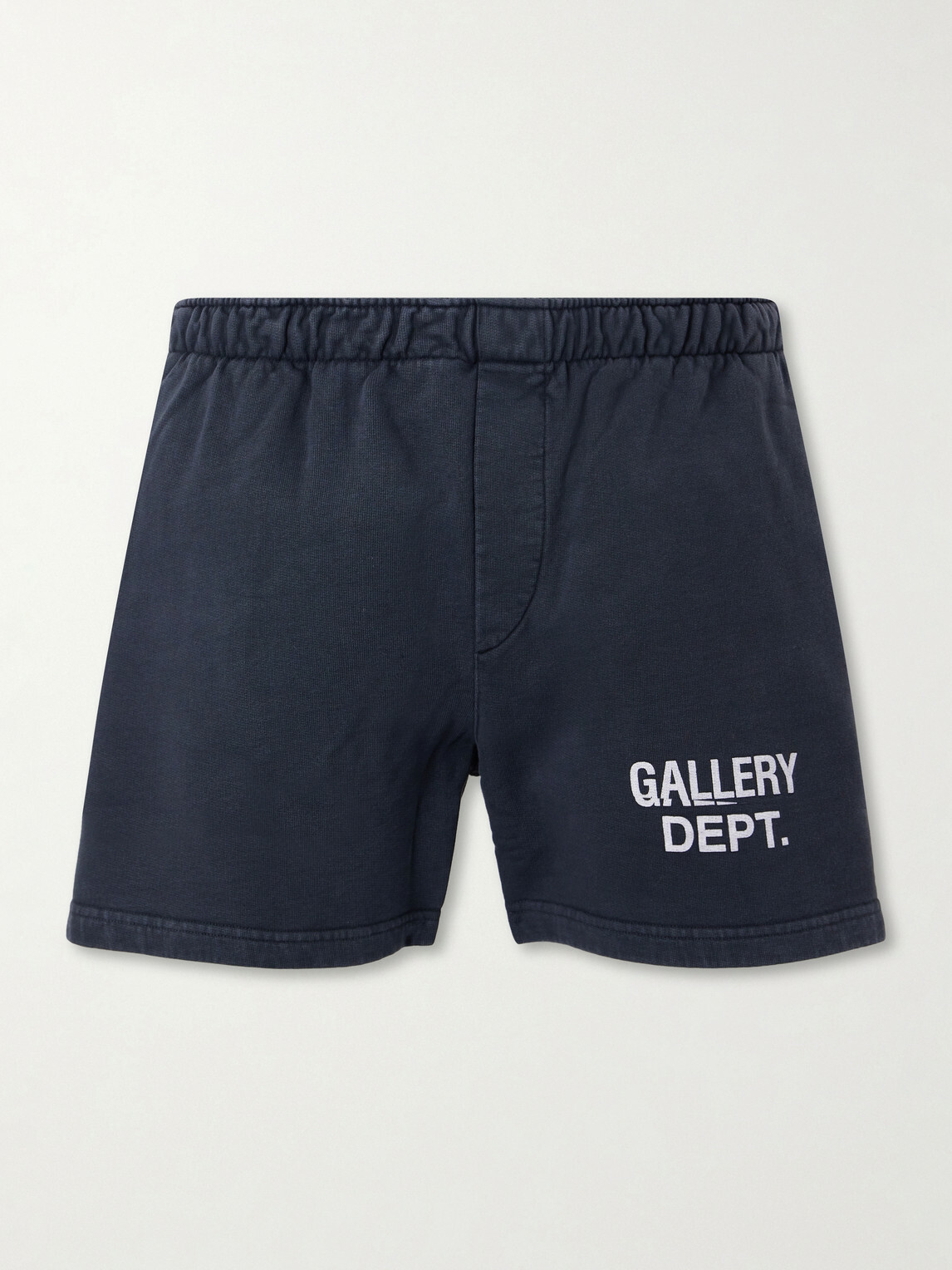 Gallery Dept. - Zuma Straight-Leg Logo-Print Cotton-Jersey Shorts - Black