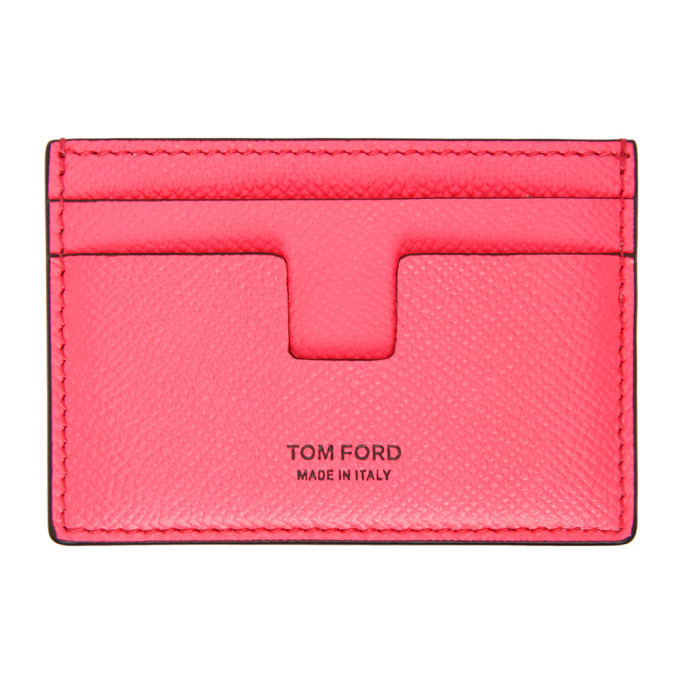 Photo: TOM FORD Pink T-Line Classic Card Holder