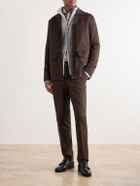 Slowear - Cotton and Cashmere-Blend Gabardine Blouson Jacket - Brown