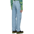 Eckhaus Latta Blue Wide Leg Jeans