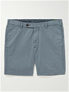 Sid Mashburn - Straight-Leg Garment-Dyed Cotton-Twill Shorts - Blue
