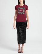 Shoe Womens T-shirt Burgundy