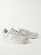New Balance - CT500 Leather-Trimmed Suede and Nubuck Sneakers - Neutrals