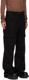 Rick Owens Black Porterville Stefan Cargo Pants