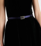 Roger Vivier Efflorescence satin belt
