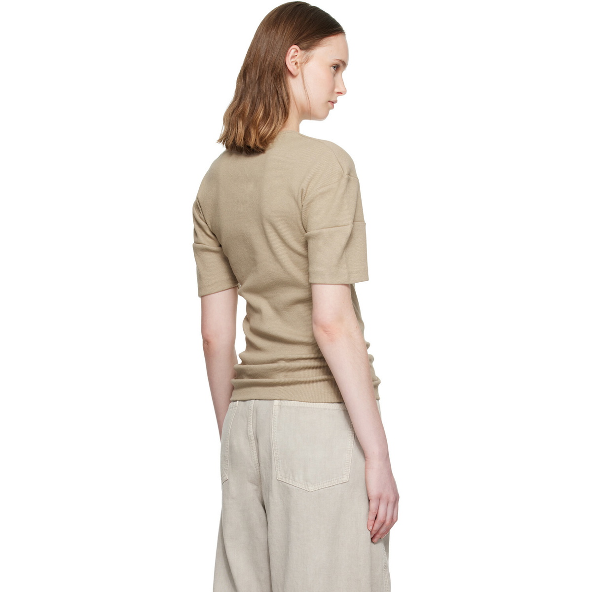 LEMAIRE Beige Fitted Henley