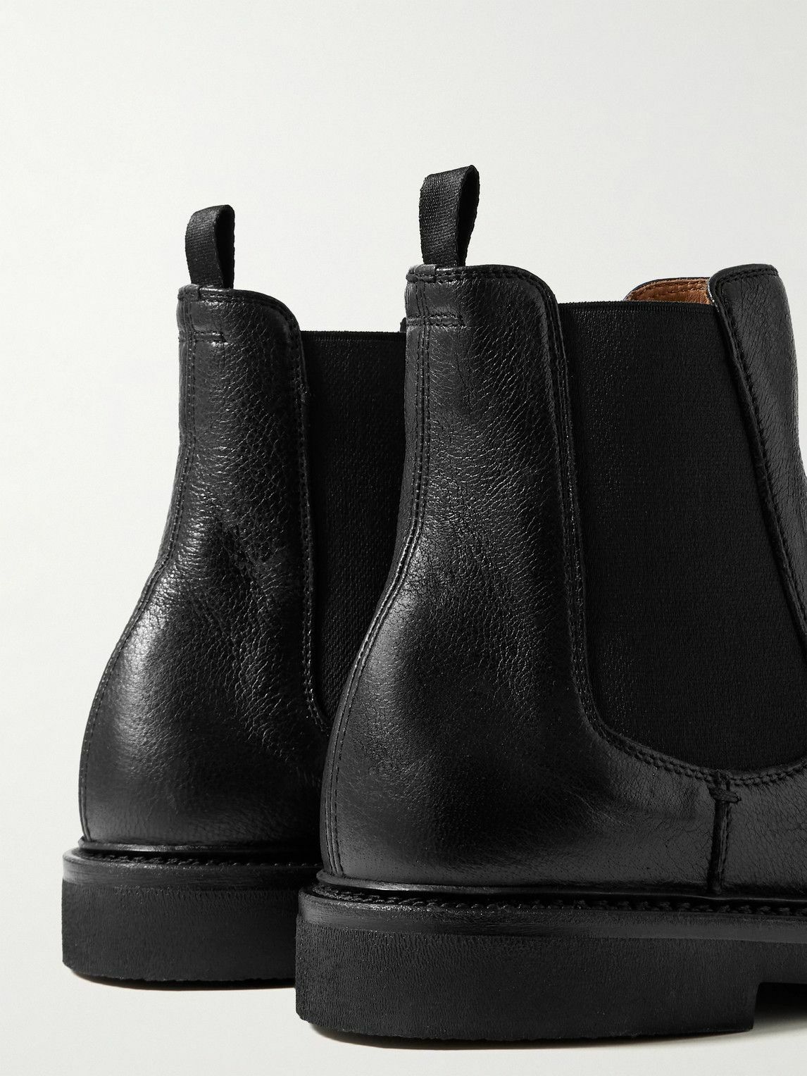 Officine Creative - Hopkins Flexi 204 Glossed Full-Grain Leather Chelsea Boots - Black