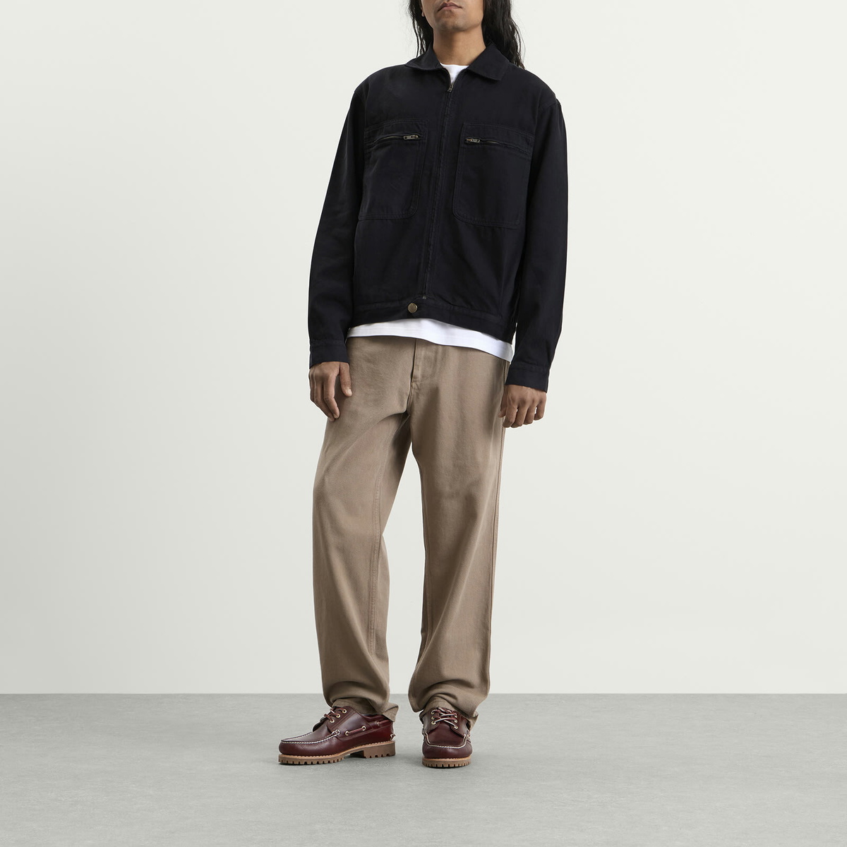 Palmes Men's Worker Jacket in Charcoal