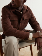Lardini - Suede Jacket - Brown
