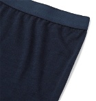 FALKE Ergonomic Sport System - Wool and Silk-Blend Boxer Briefs - Blue