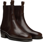 LEMAIRE Brown Leather Chelsea Boots