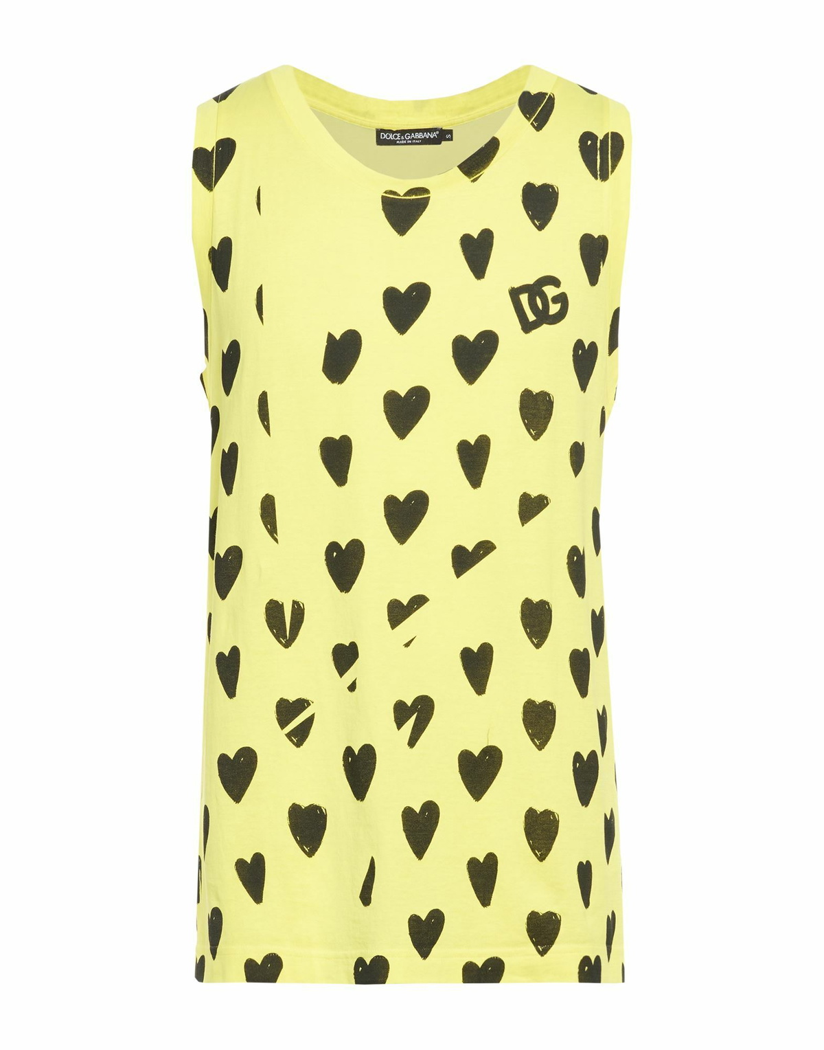 Dolce & gabbana Mens Tank top in Yellow