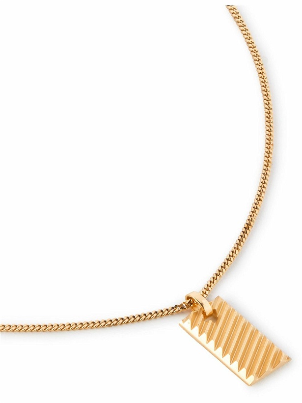Photo: Dunhill - Transmission Rhodium-Plated Gold Necklace