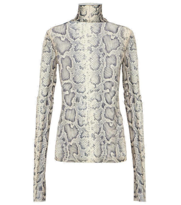 Photo: Sportmax Proteo snake-effect tulle top