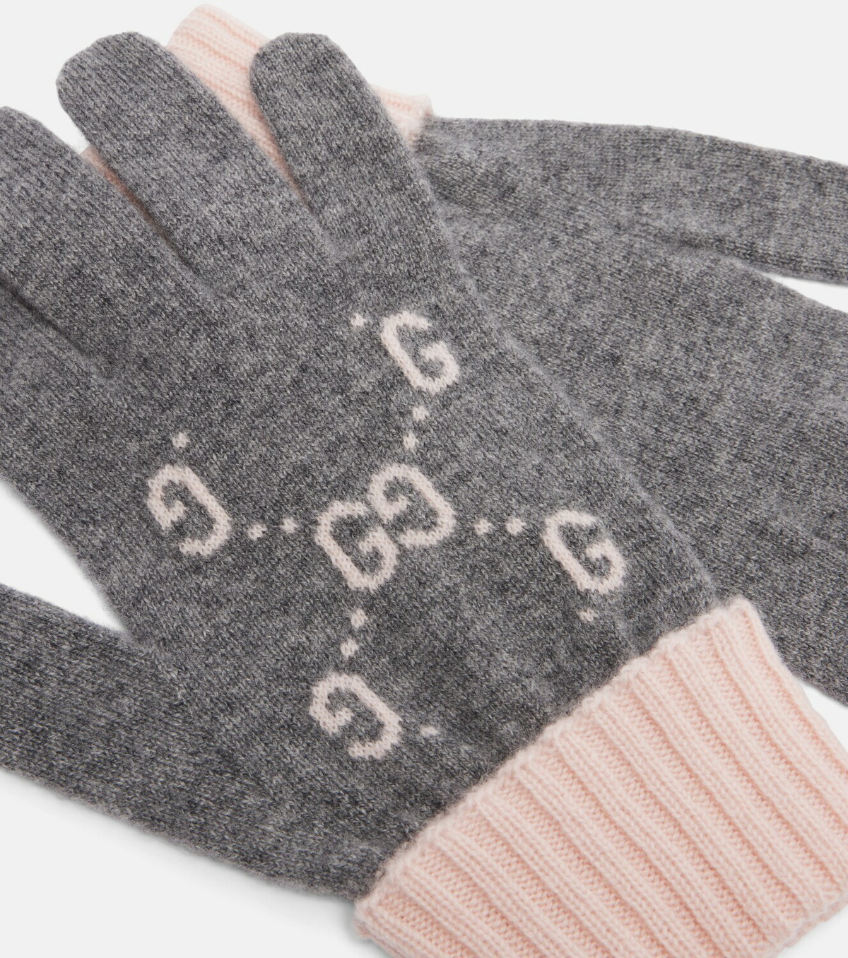Gucci GG jacquard cashmere gloves