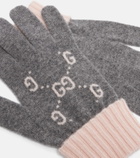Gucci GG jacquard cashmere gloves