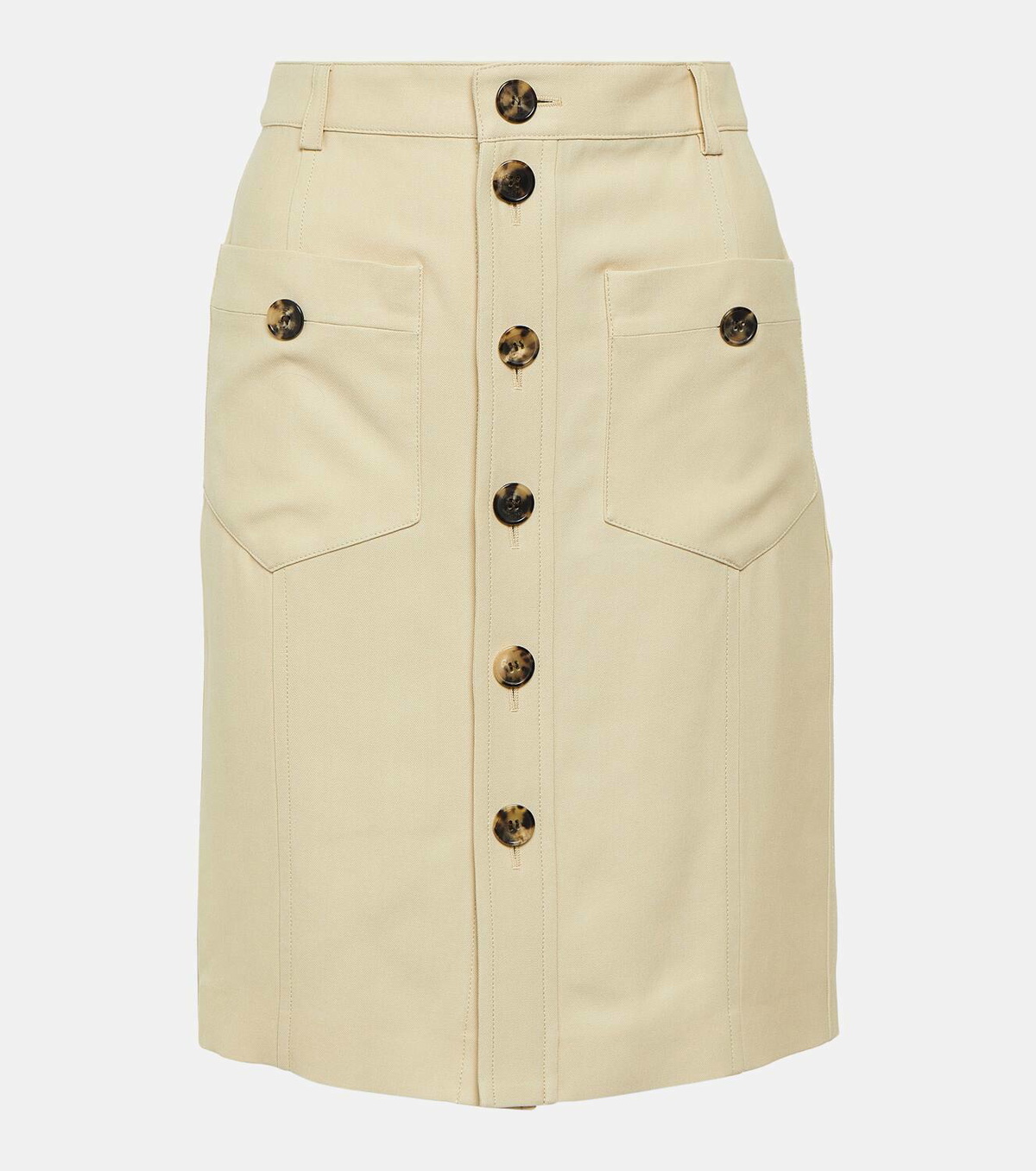 スカート Saint Laurent SKIRT (785399Y7I22 1000) Saint Laurent Jersey midi skirt Saint Laurent