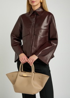 Demellier The Midi New York Grained Leather Tote bag - Taupe - One Size
